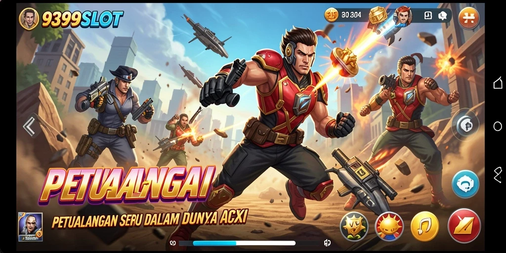 Tampilan gameplay seru dan penuh aksi di 9399SLOT.