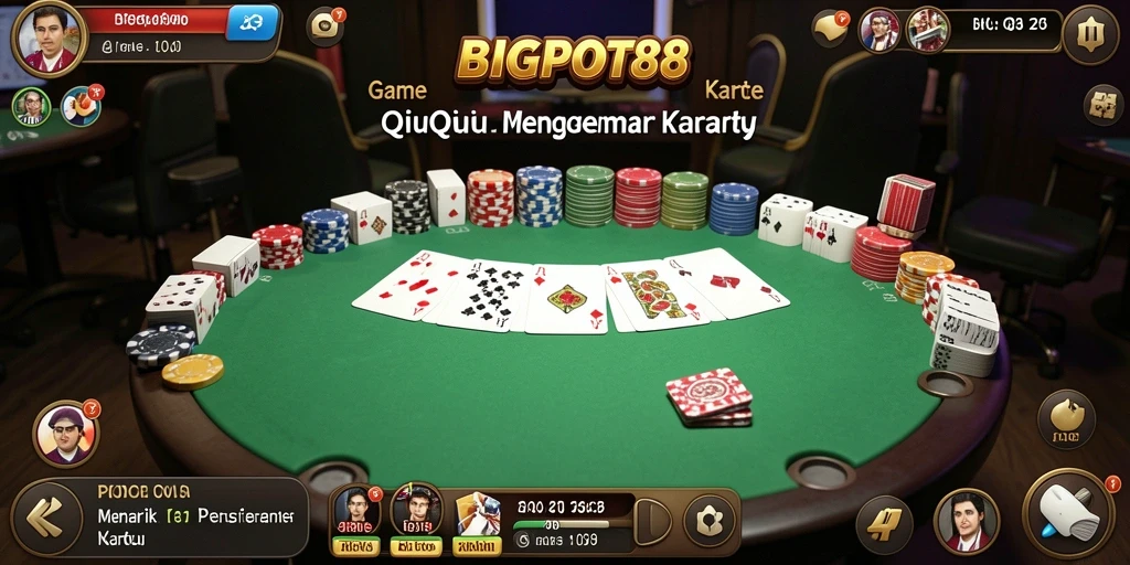 Tampilan gameplay seru di BIGPOT88 memainkan QiuQiu.