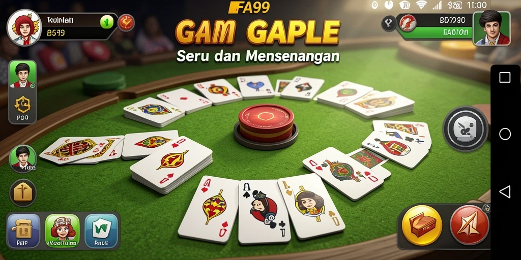 Tampilan gameplay seru dan interaktif dalam FA99 Gaple.