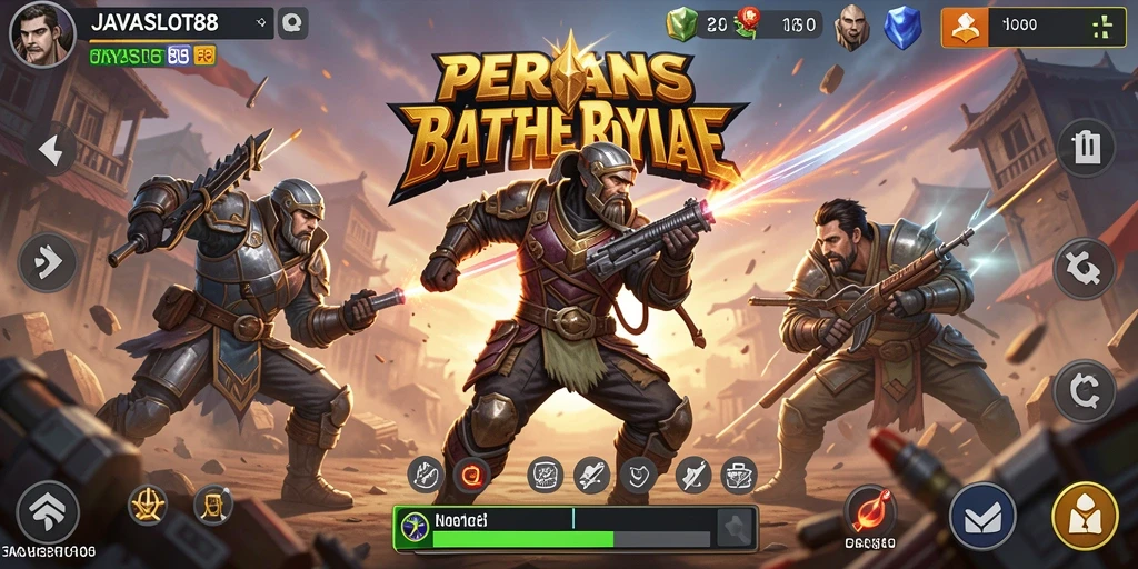 Gameplay seru dari game Battle Royale JAVASLOT88 yang penuh aksi.