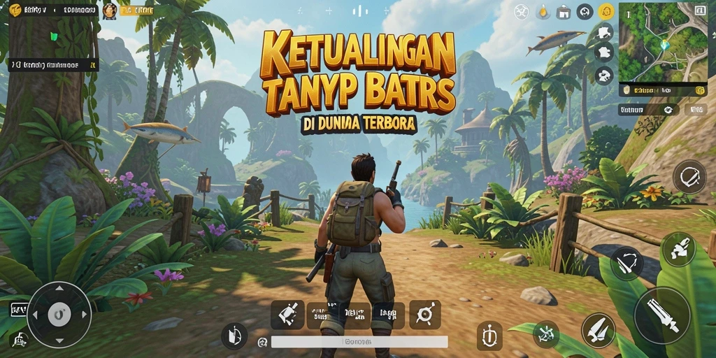 Screenshot gameplay KKRP menampilkan kebebasan eksplorasi di dunia terbuka.