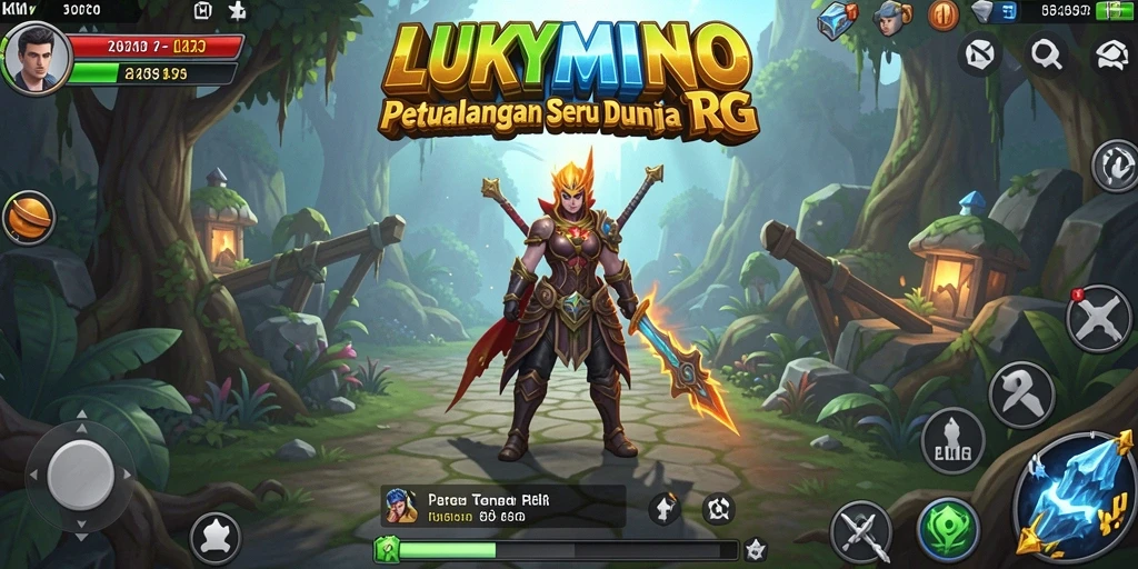 Tampilan gameplay intens dan menarik di LUKYMINO.