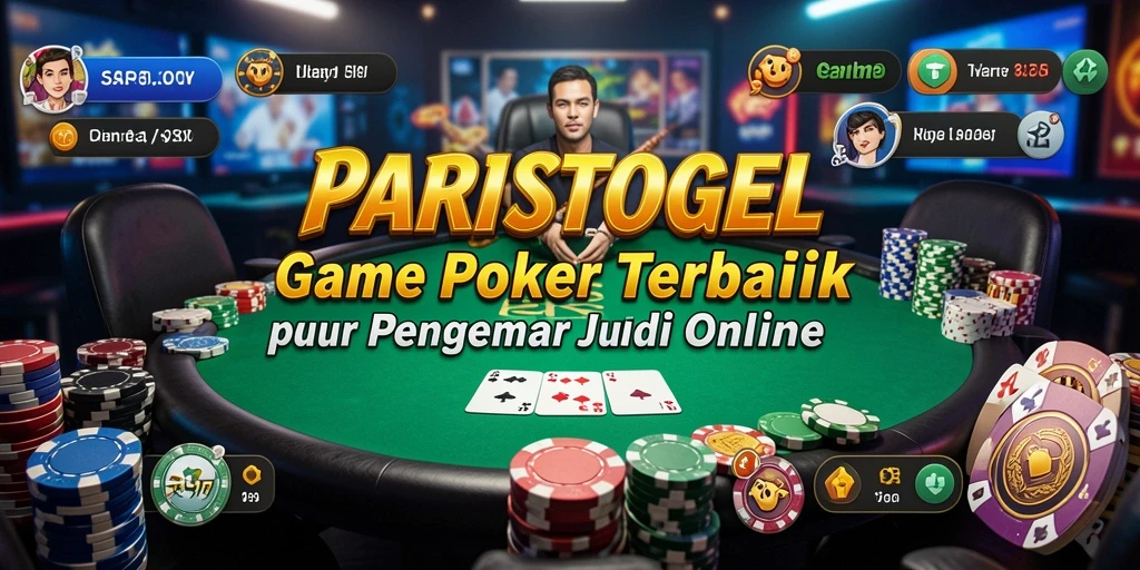 Tampilan gameplay seru di PARISTOGEL dengan suasana poker yang nyata.